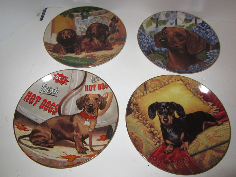 danbury mint dachshund plates