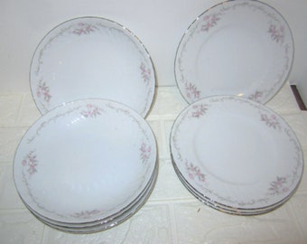 Gold Standard fine china Japan set of 7 salad plates