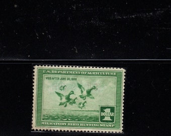 1937 department of agriculture duck stamp