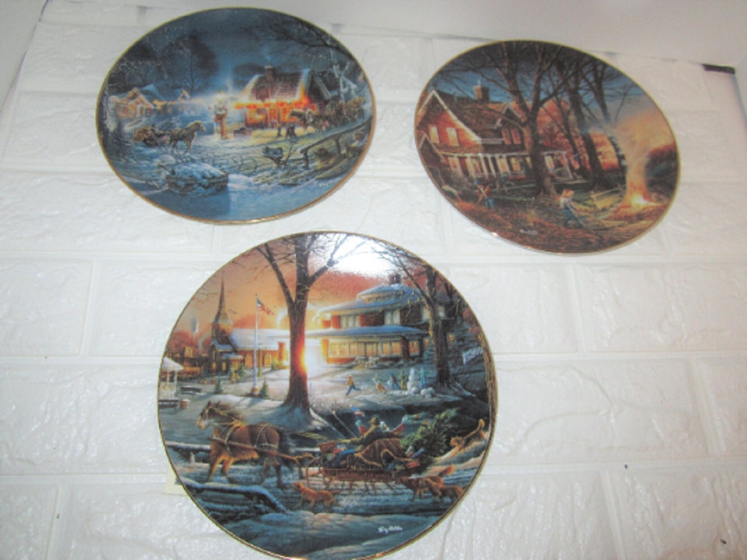 Terry Redlin Collector Plates Set of Three - Etsy