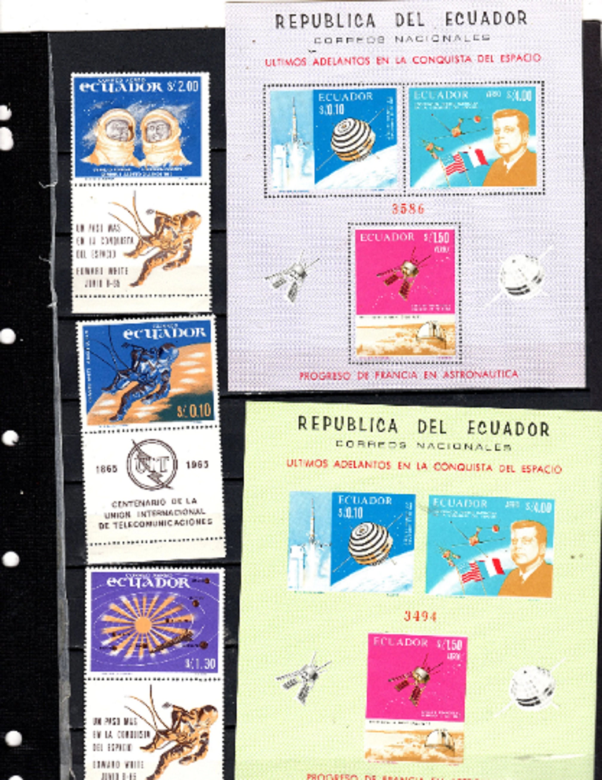 ECuador Mint Space Briefmarkensammlung