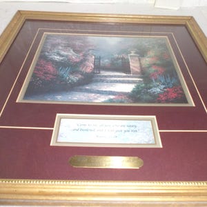 Framed Accent Print of The Victorian Garden w/COA