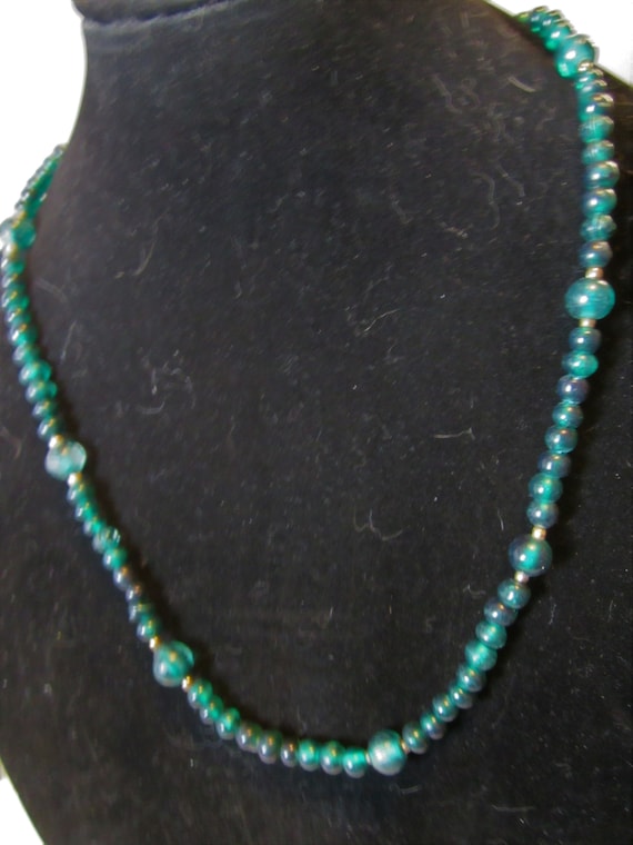 green beaded necklace