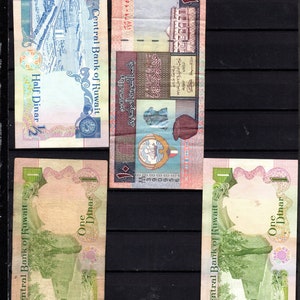 foreign kuwait bank notes set a few UNC