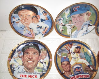 The Hamilton collection Baseball sports collector's plates set of 12