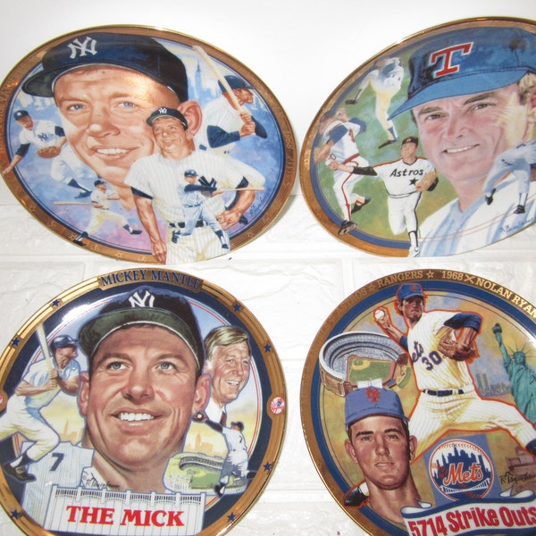 Baseball Collector Plates Etsy