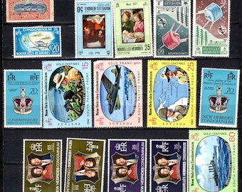 A1295 外国切手　英仏共同統治領ニューヘブリディーズ切手 A1295 外国切手 英仏共同統治領ニューヘブリディーズ切手 美術品