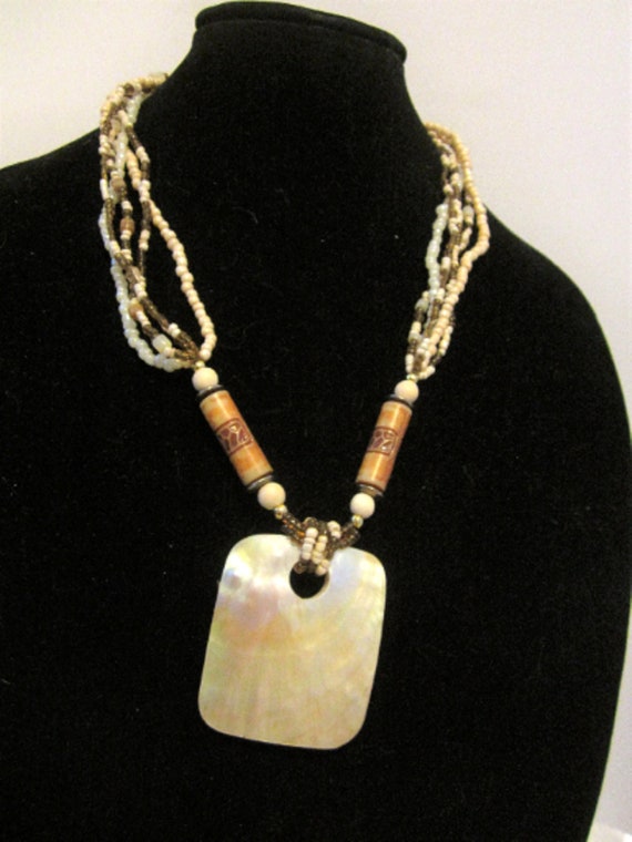 Multi* strand shell necklace - image 1