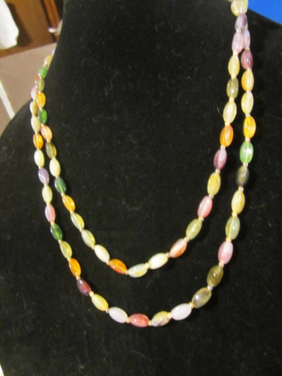 Colorful beaded necklace - image 1