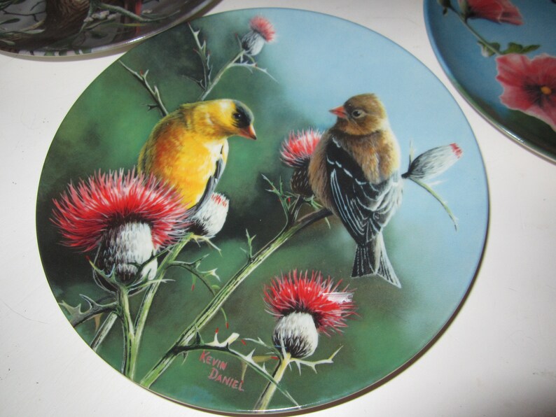 Bradford Exchange Collectible Bird Plates Set of Four Etsy