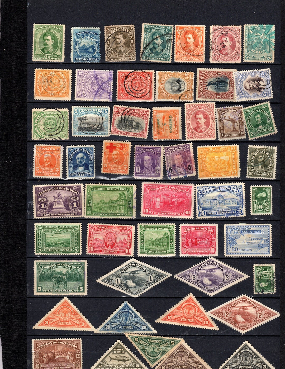 Costa Rico Stamp Collection - Etsy