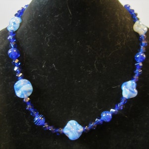 Silver* toned chain beaded necklace