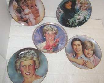Princess Diana collector plates set of five