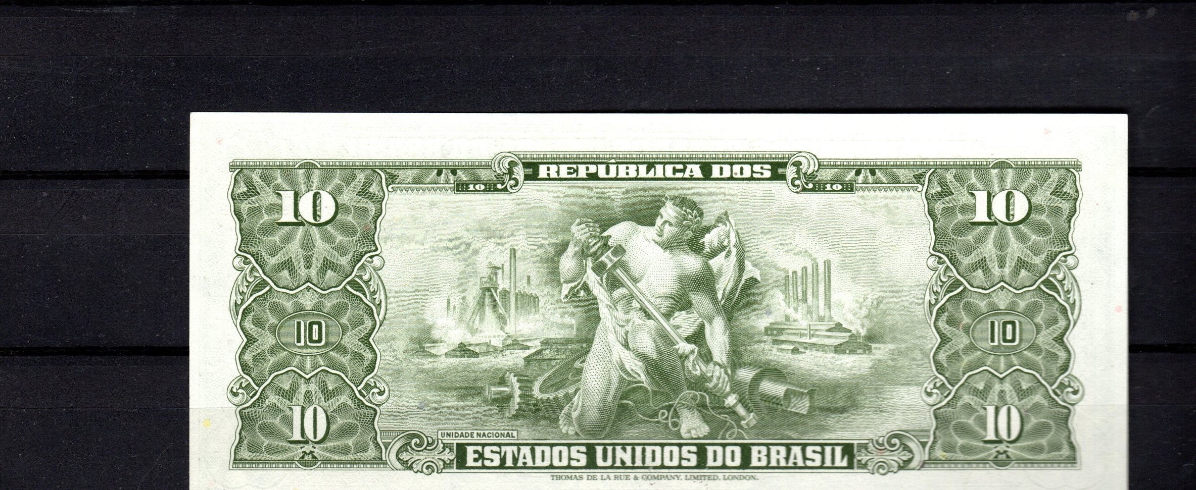 1950 UNC ブラジル 10 クルゼイロス紙幣 - Etsy 日本