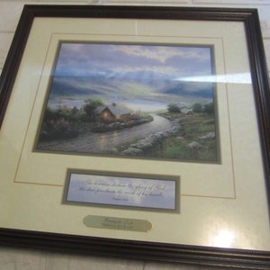 Thomas Kinkade&#39;s Emerald Isle print with COA