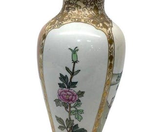 Vintage hand painted Nippon vase