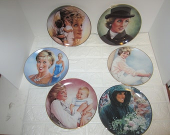 Princess Diana collectible plates set of five