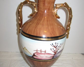 Hand Painted Italian Vase