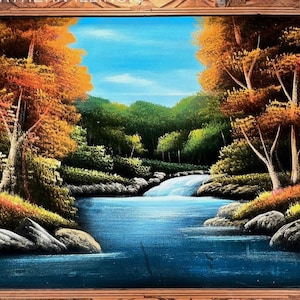Large Vintage Velvet Painting