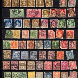 Switzerland stamp collection with revenues