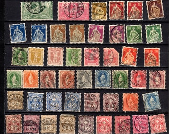 Switzerland stamp collection with revenues
