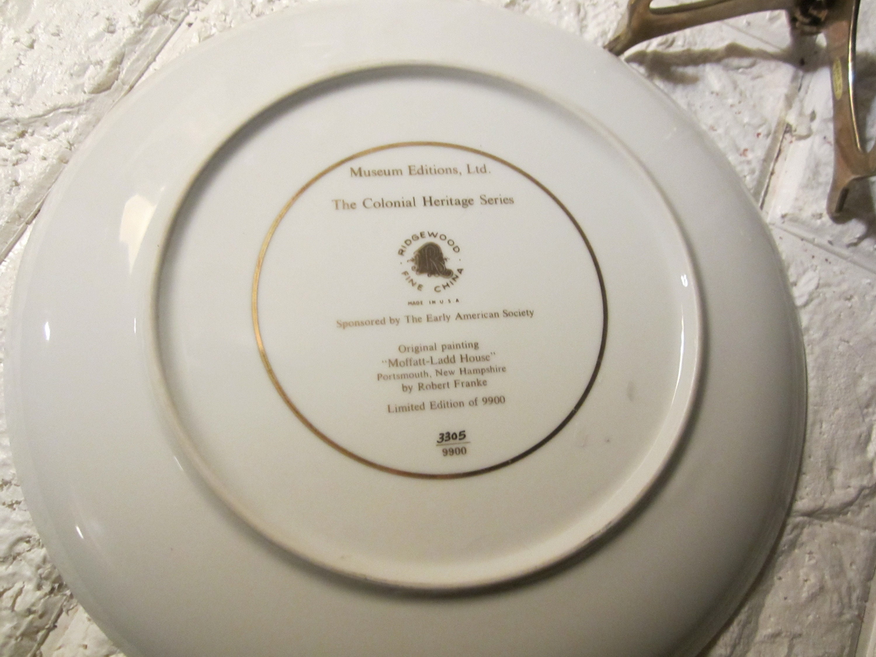 Colonial Heritage collectors plate Etsy