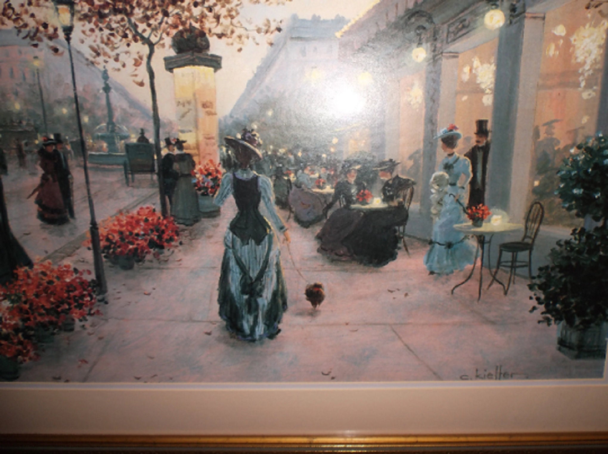 Huge Signed C. Kieffer Vintage Art Print Custom Framed - Etsy