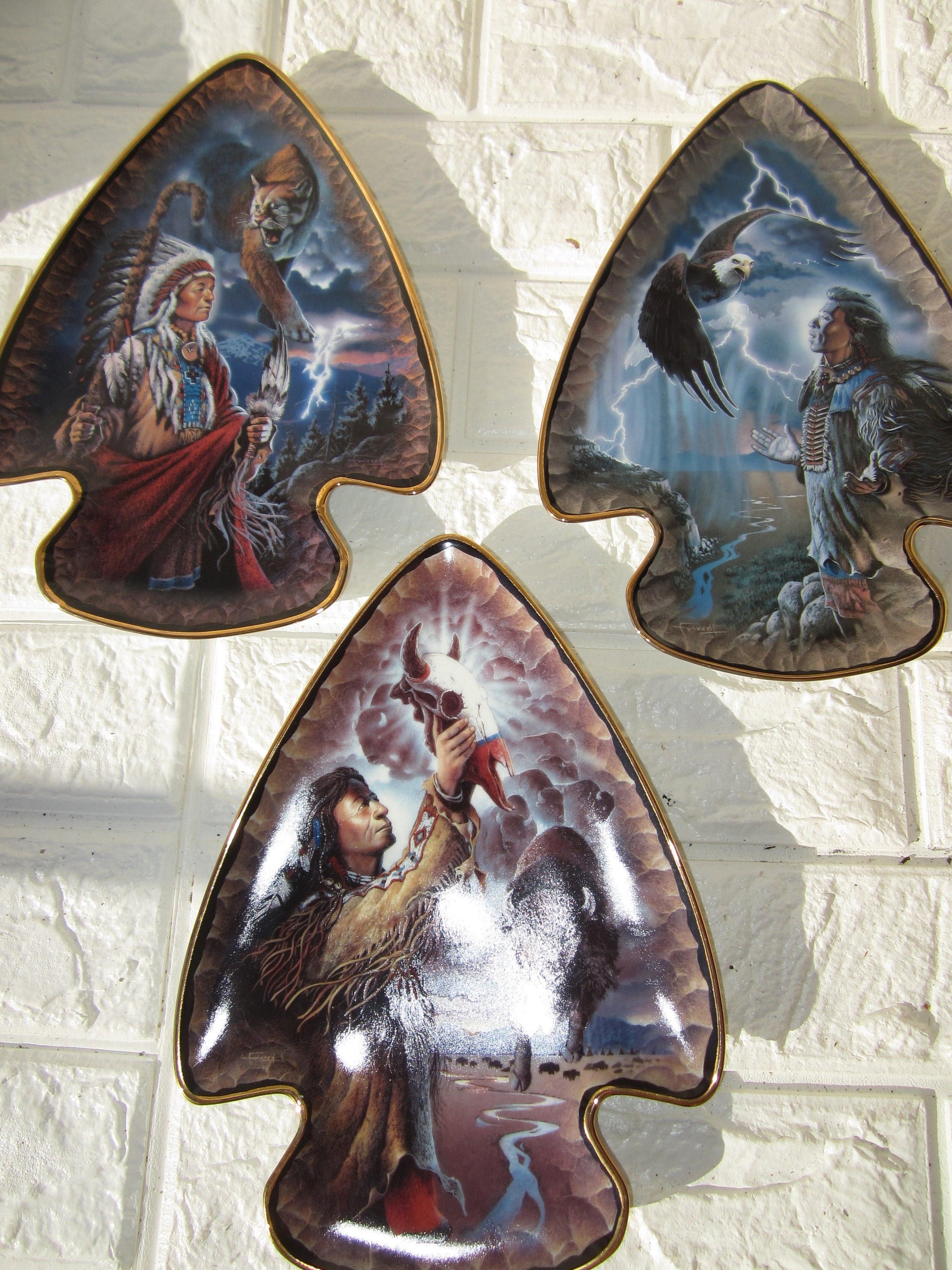 Franklin Mint Native Indian collectors plates Etsy