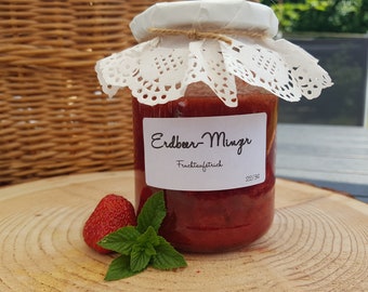 Erdbeer-Minze Marmelade / Fruchtaufstrich