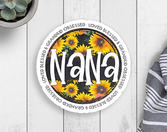 Nana Vinyl Sticker, Nana Sticker, Laptop Sticker, Waterproof Sticker, Water Bottle Sticker