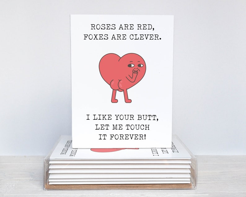 I Like Your Butt Valentine Card in Love Card Valentine's - Etsy