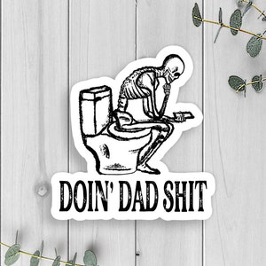 Dad Vinyl Sticker, Dad Sticker, Dad Life Vinyl Sticker, Water Bottle Decal, Car Window Sticker