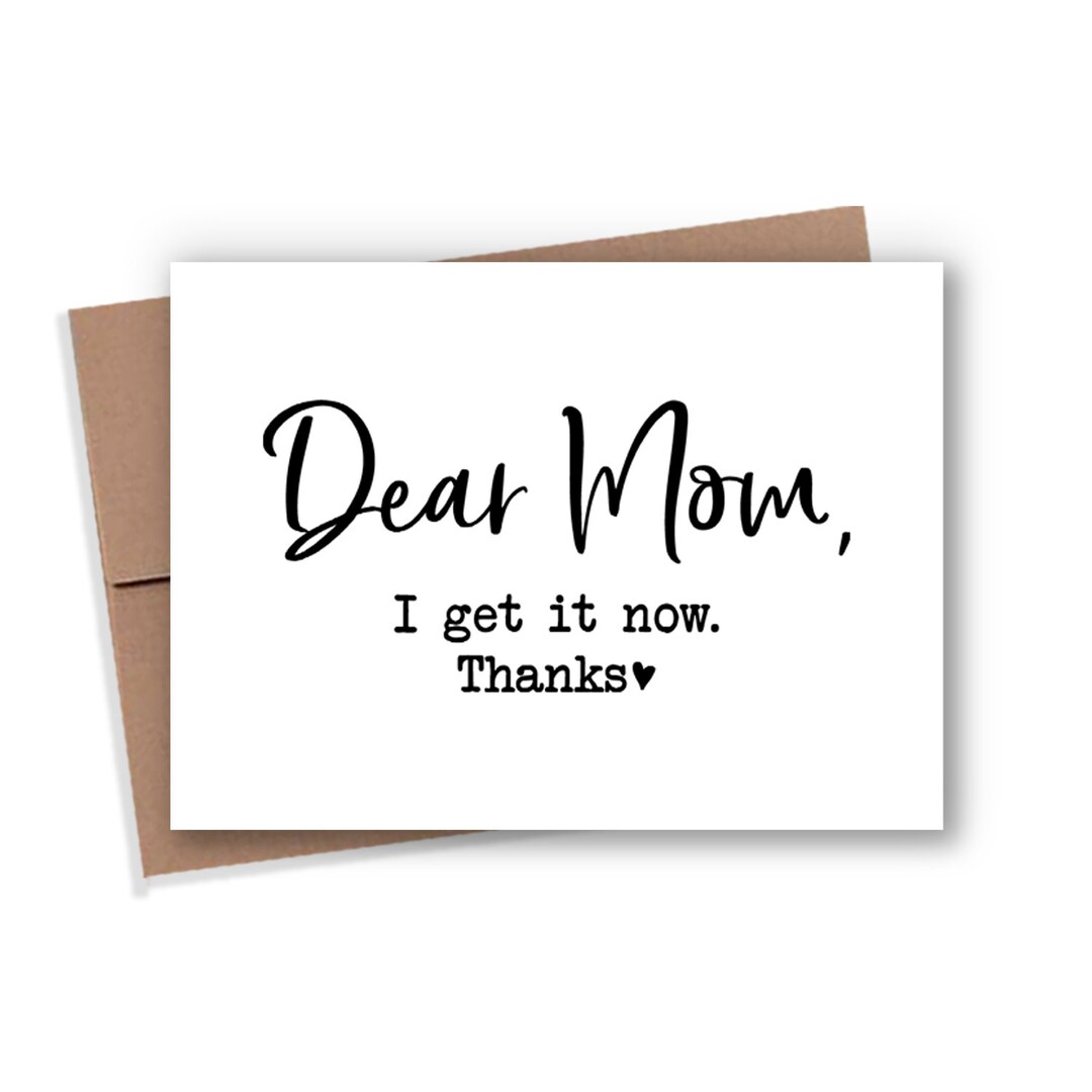 Mom Card, Mother's Day Card, Card for Mom, Gift for Mom, Mothers Day