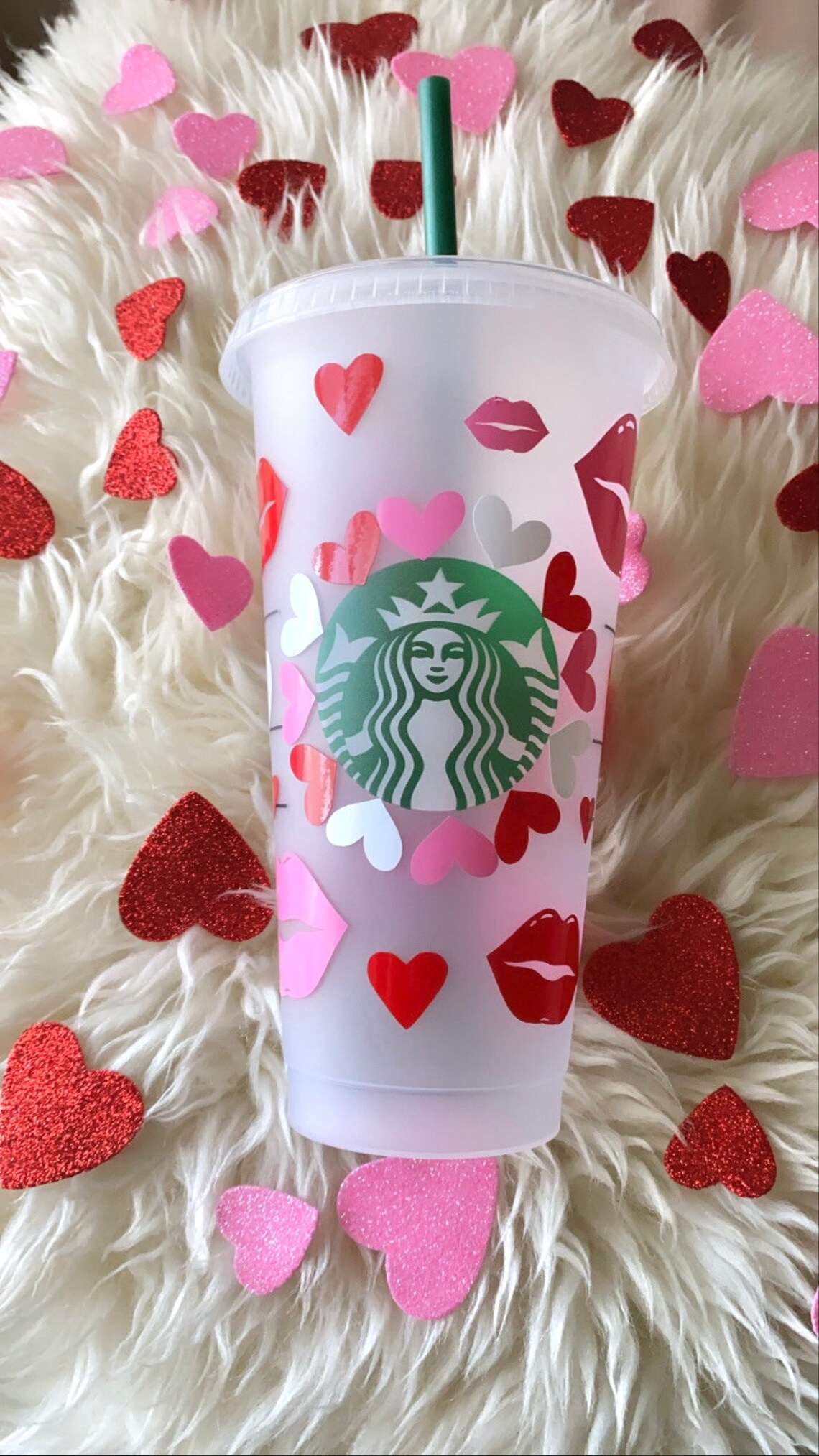 Valentine's Day Starbucks Cups Offensive Candy Hearts Etsy
