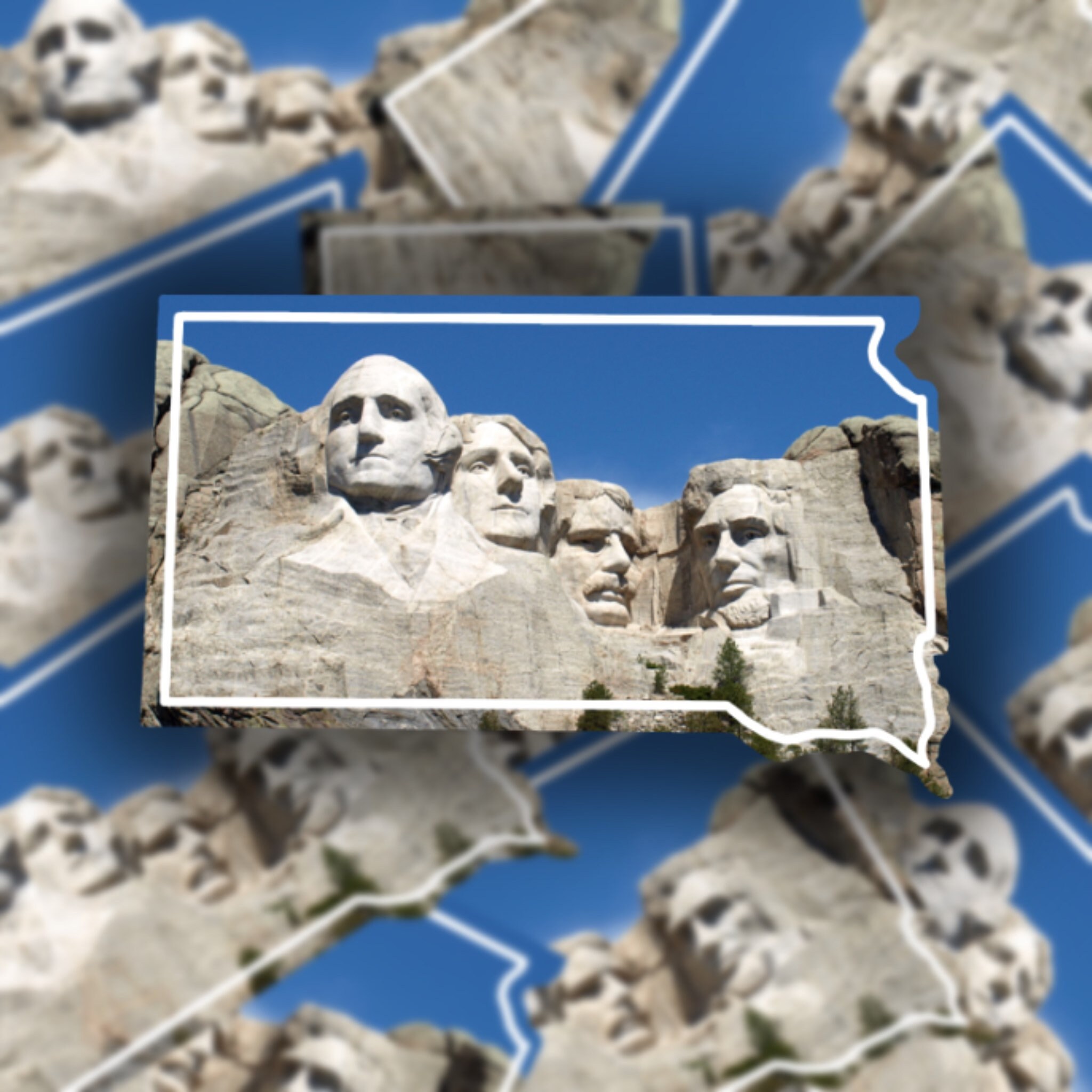 South Dakota Sticker Mt.Rushmore Sticker Mount Rushmore Etsy
