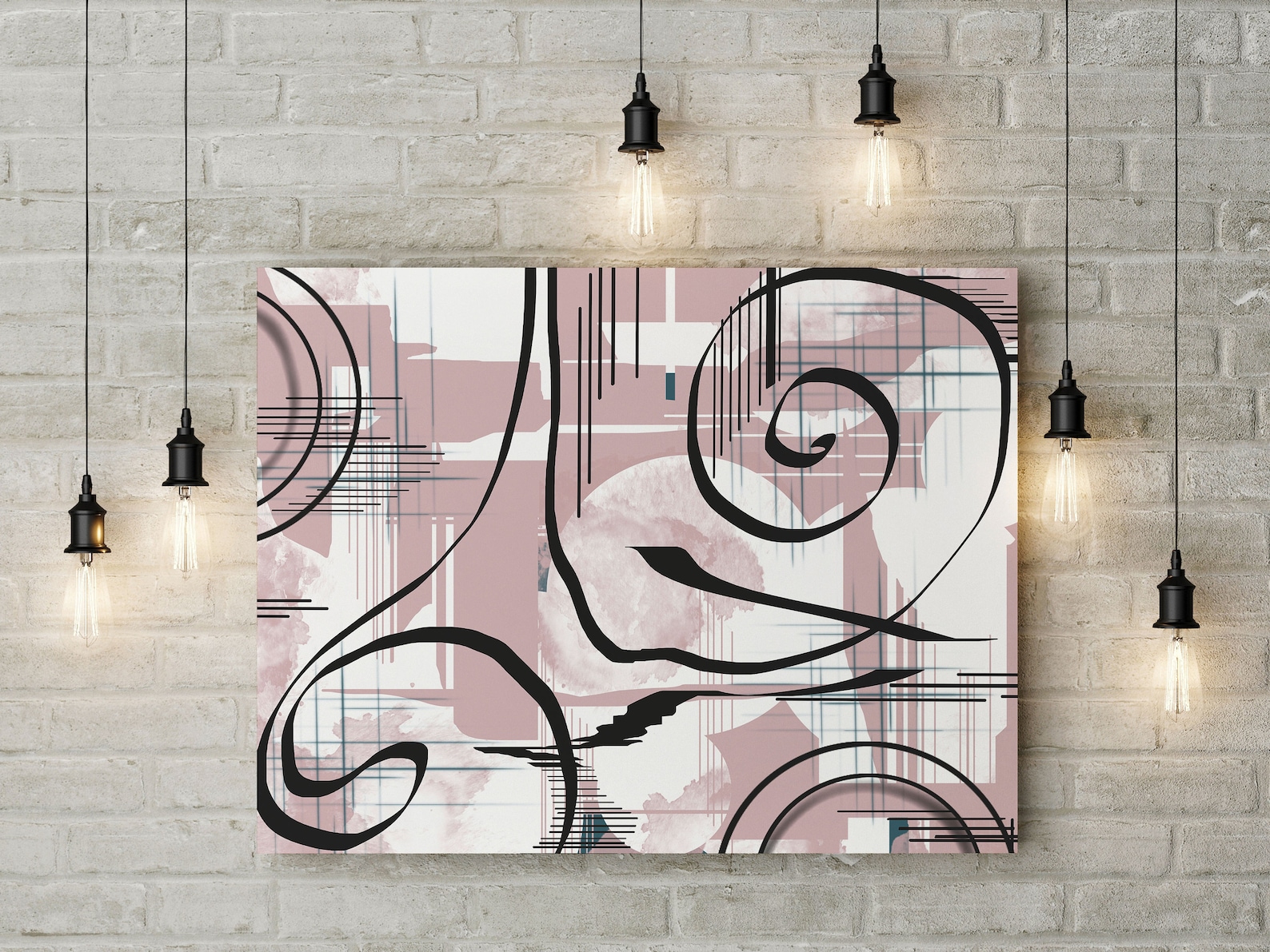 Impression dart abstraite Trendy wall art Abstract digital Etsy