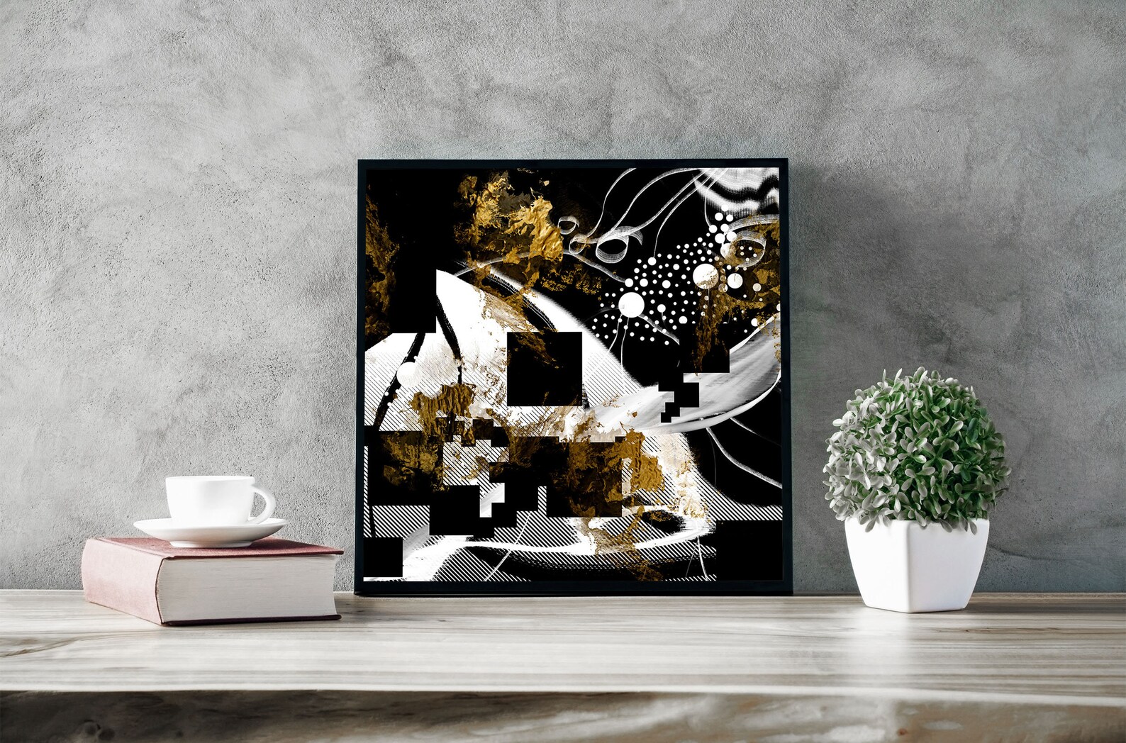 Square wall art Abstract art print Trendy wall art Artwork for Etsy