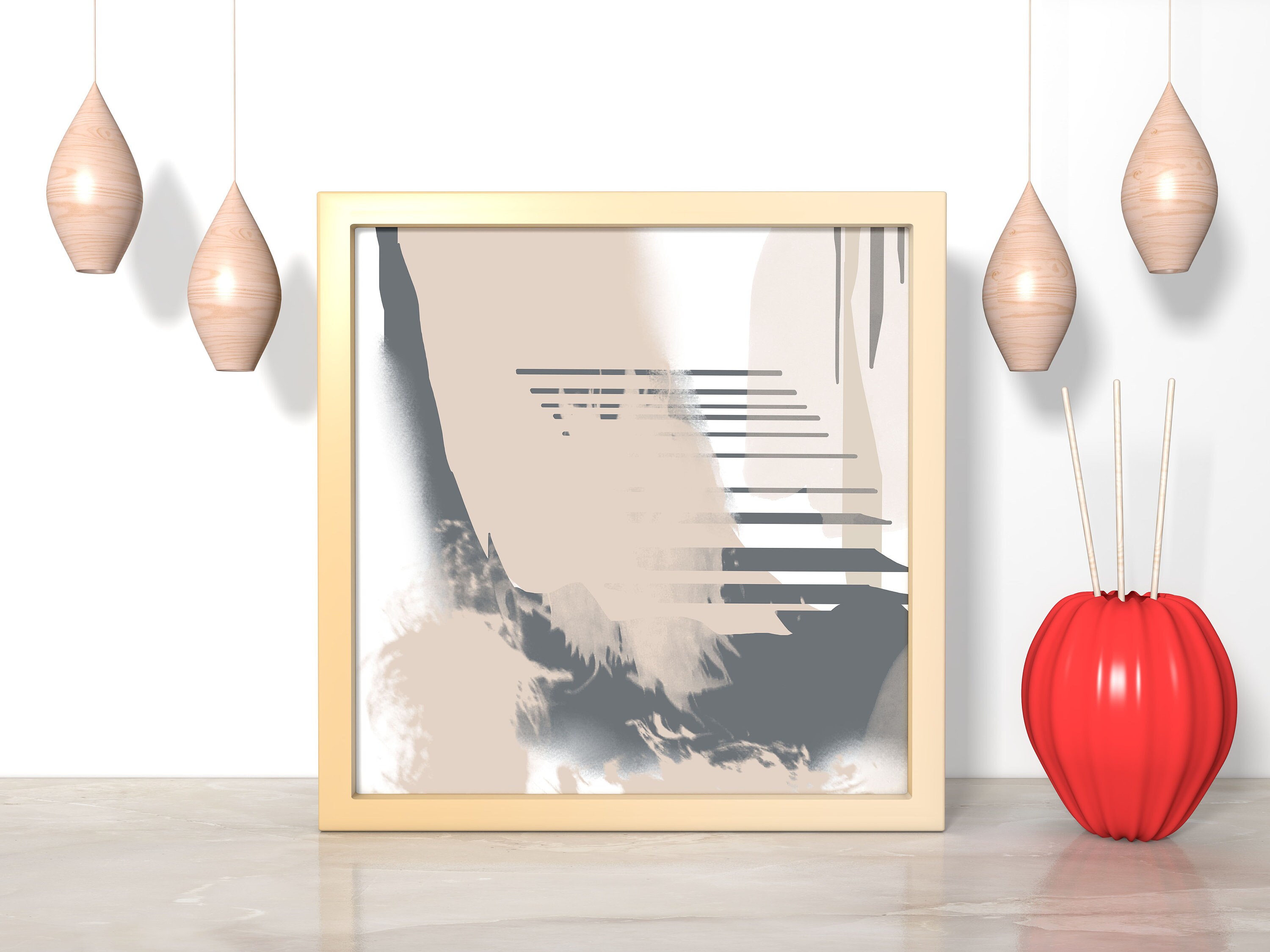Abstract art print Trendy wall art Abstract digital download Etsy