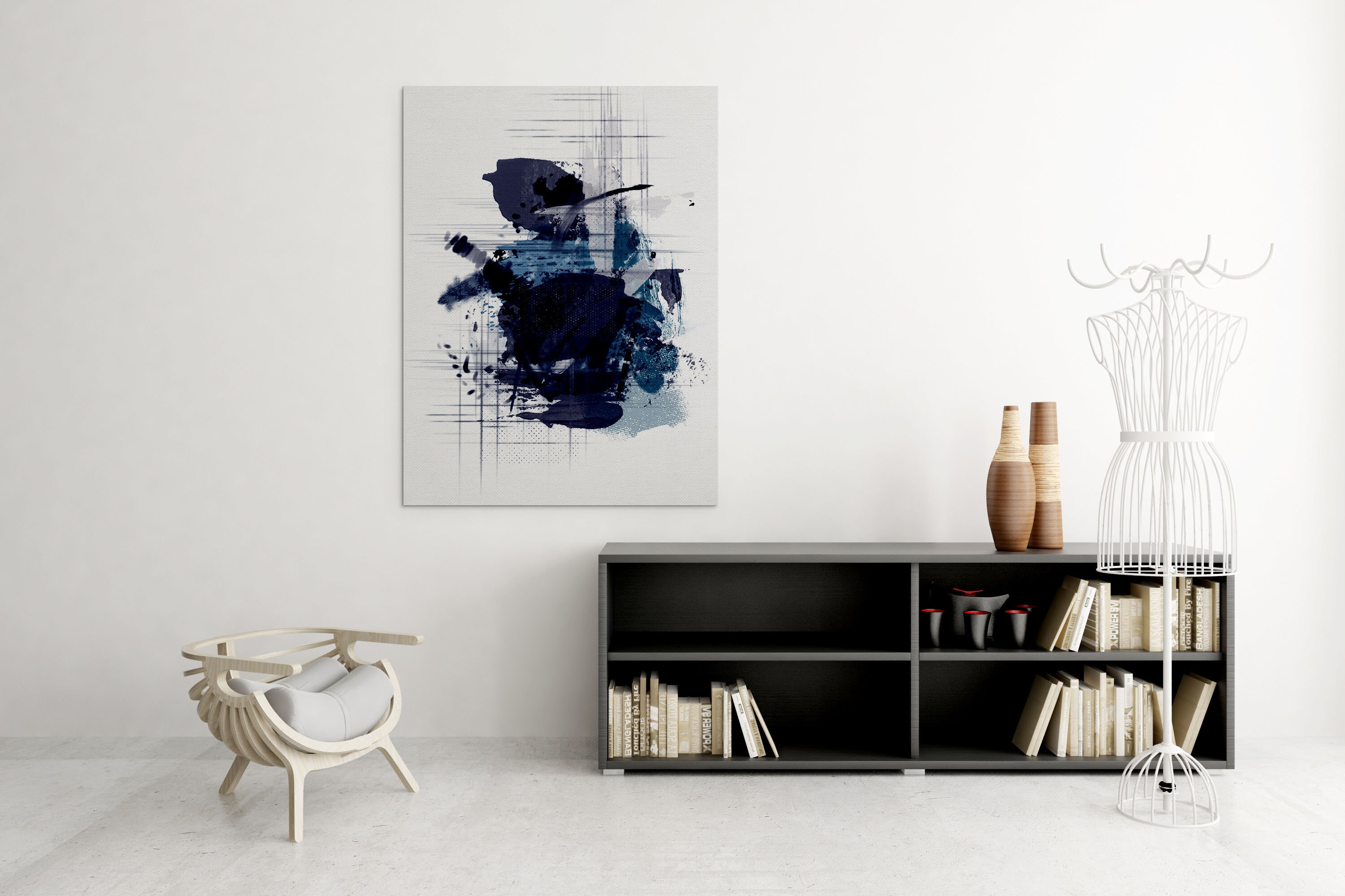 Trendy wall art Abstract art print Abstract digital download Etsy