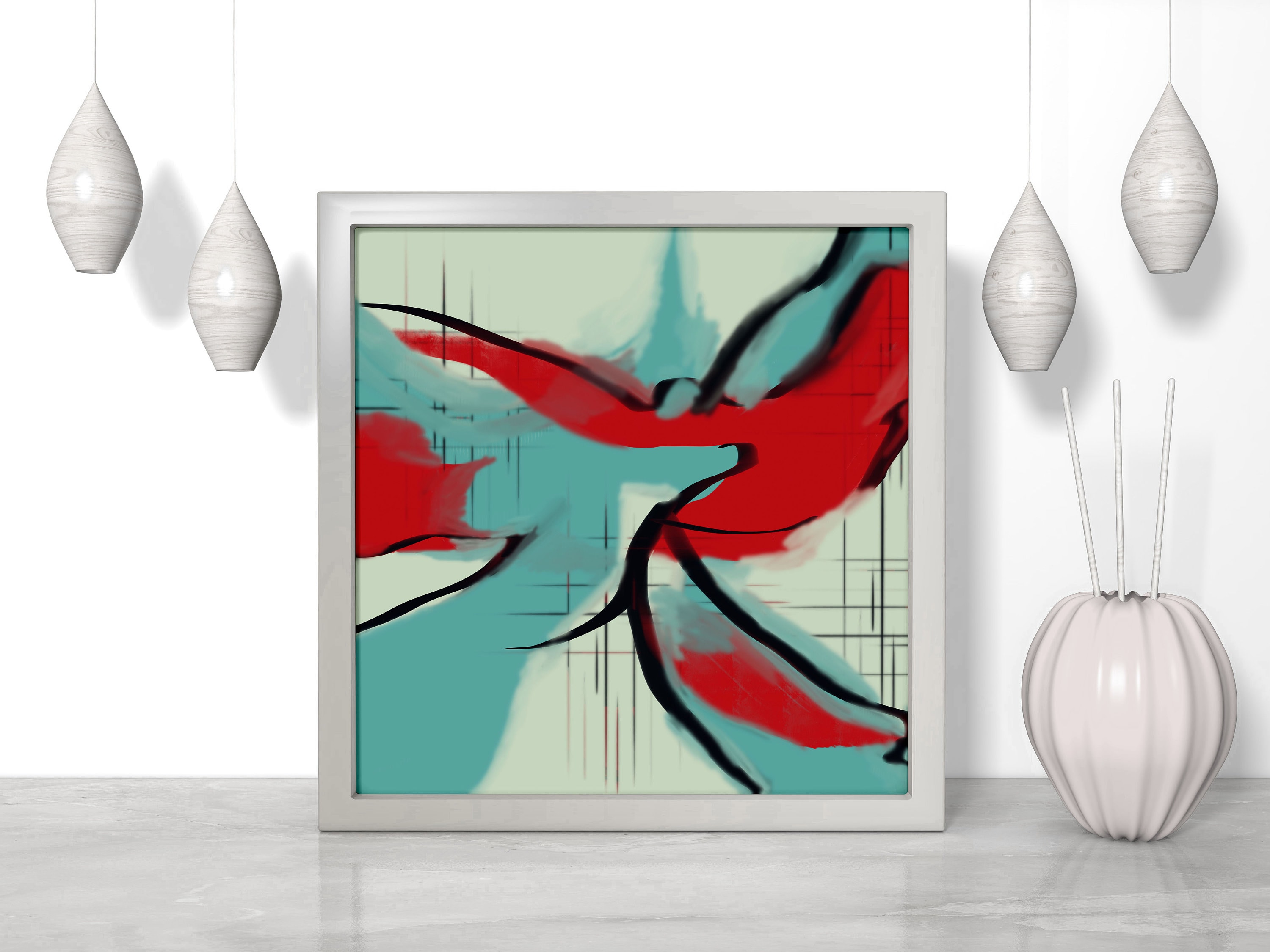 Cheap wall art Abstract art print 12x12 Trendy wall art Etsy