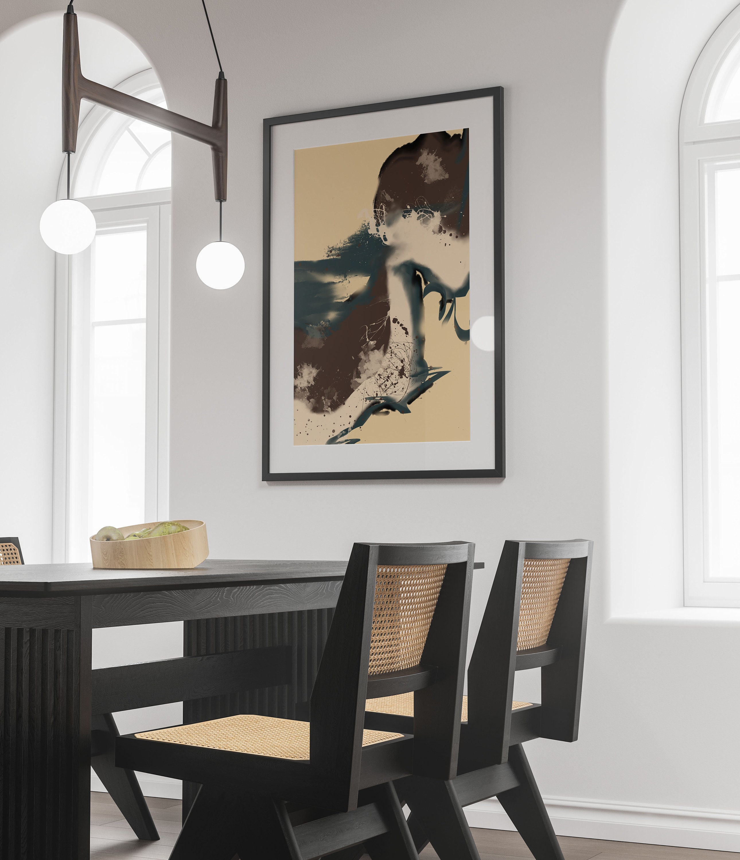 Abstract 24x36 art print Trendy wall art Abstract digital Etsy