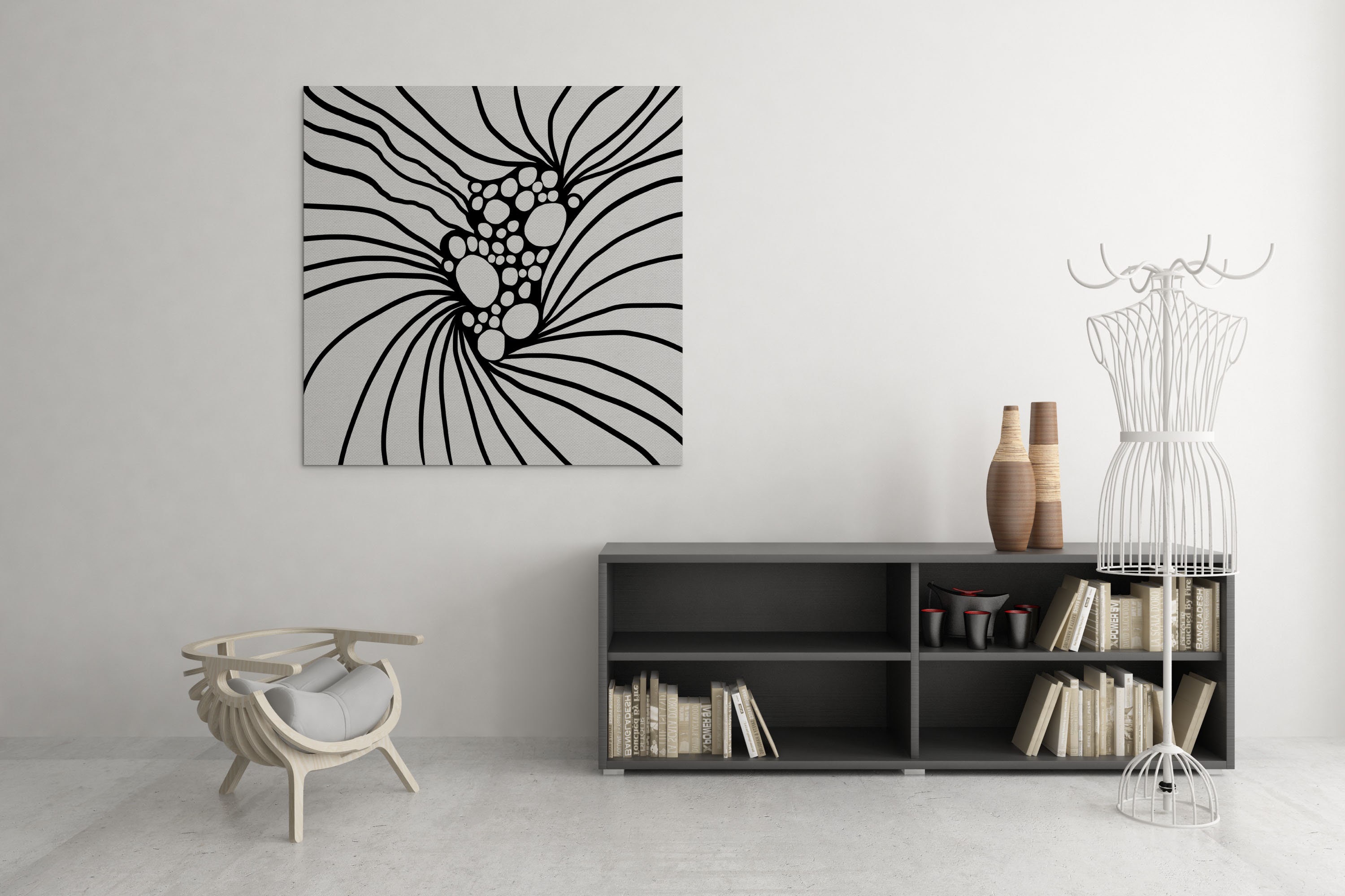 Square wall art Abstract art print Trendy wall art Artwork for Etsy