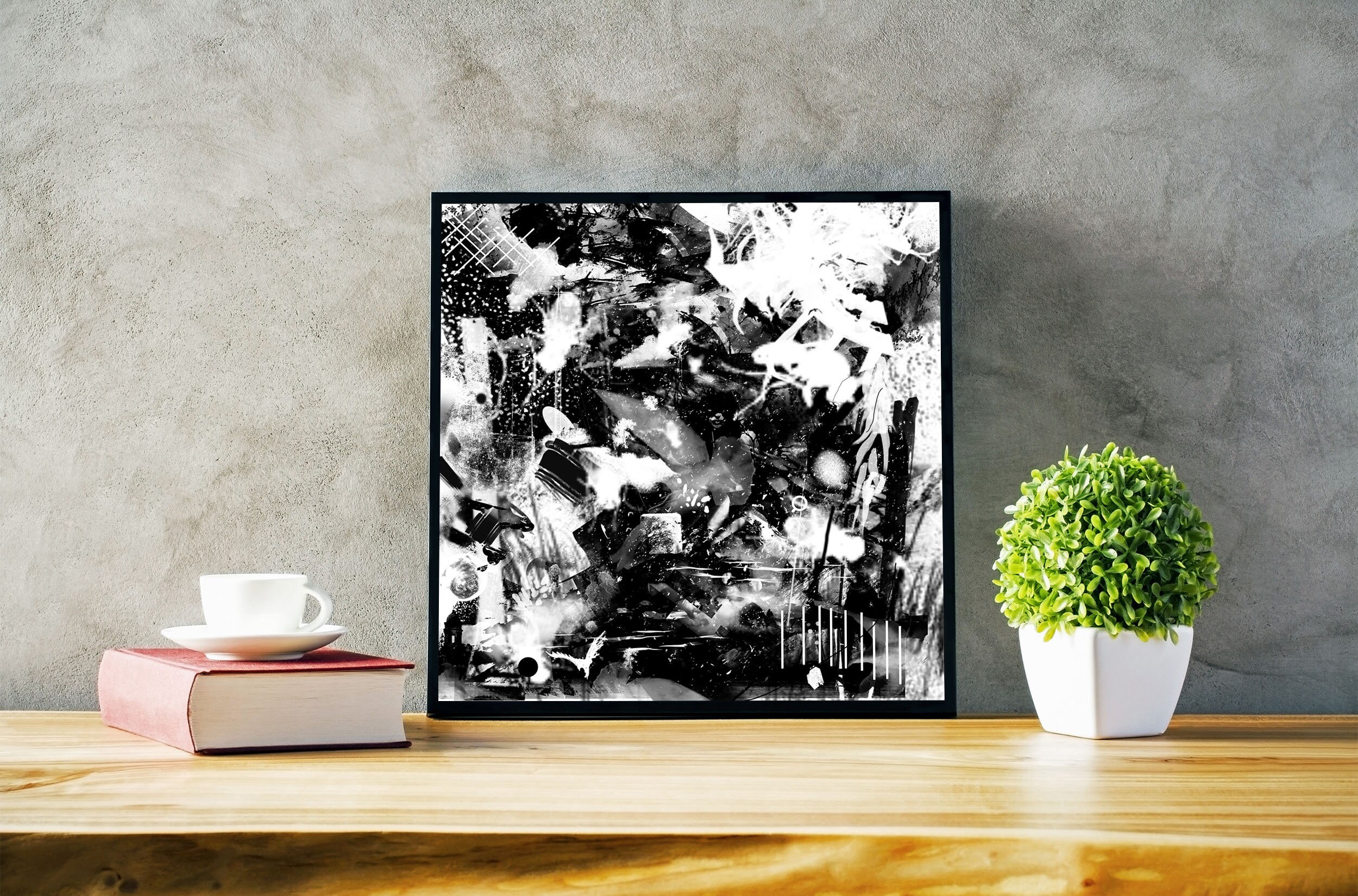 Square wall art Abstract art print Trendy wall art Artwork for | Etsy