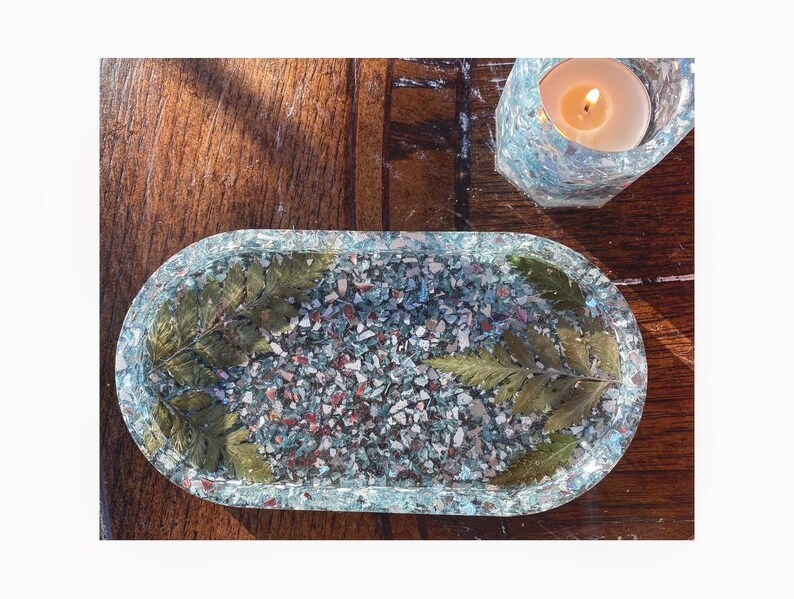 Baby Blue Jewelry Organizer|Trinket Tray|Ashtray|Rolling Tray