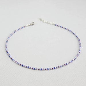 Pastel Seed Bead Choker: Dainty Layered Necklace