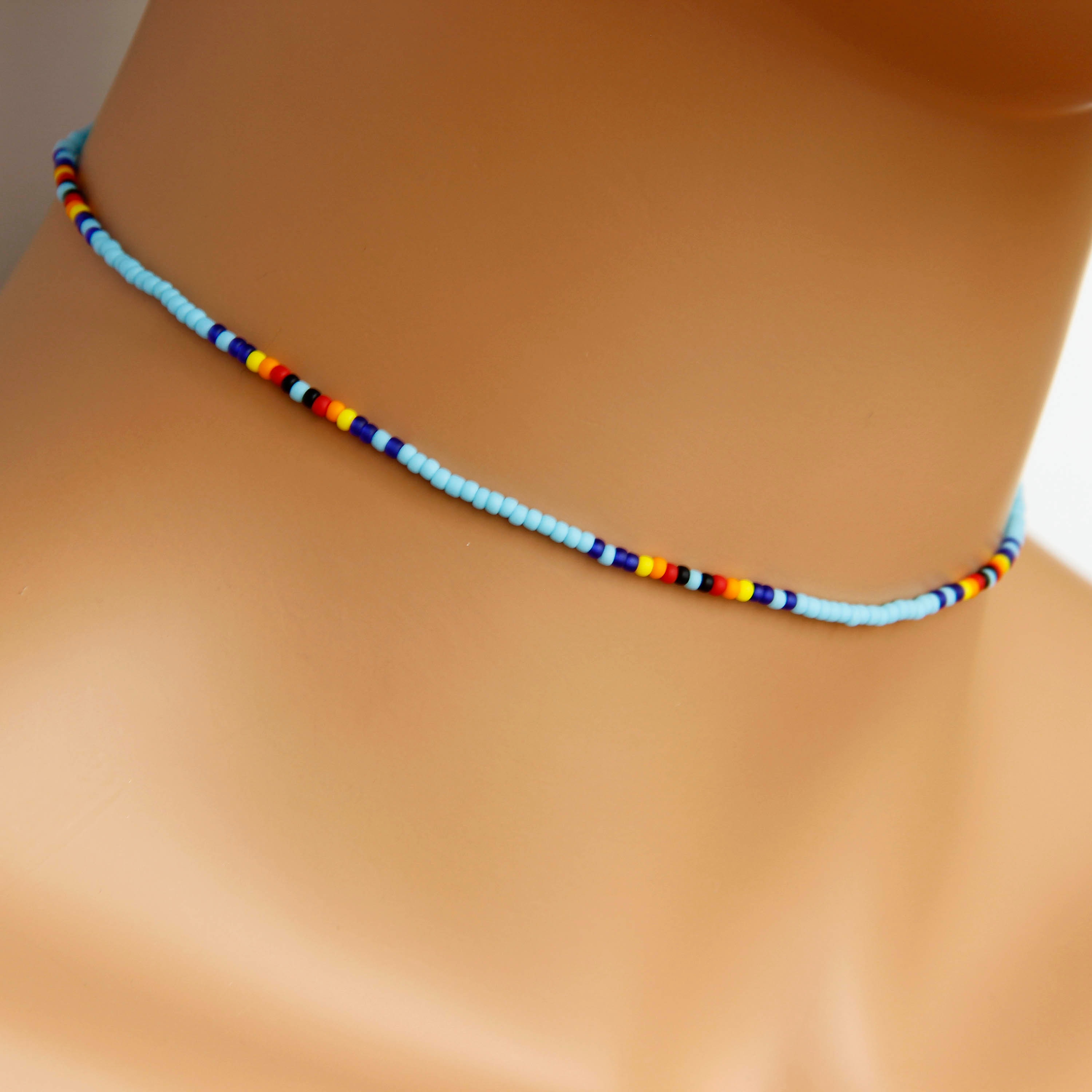 Native cheap beaded choker