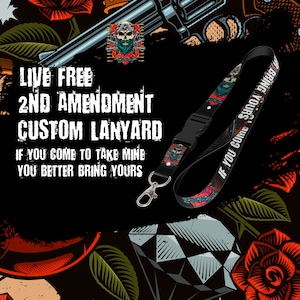 Second Amendment Custom Lanyard