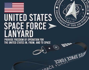 Cordón personalizado inspirado en la Fuerza Espacial de los Estados Unidos