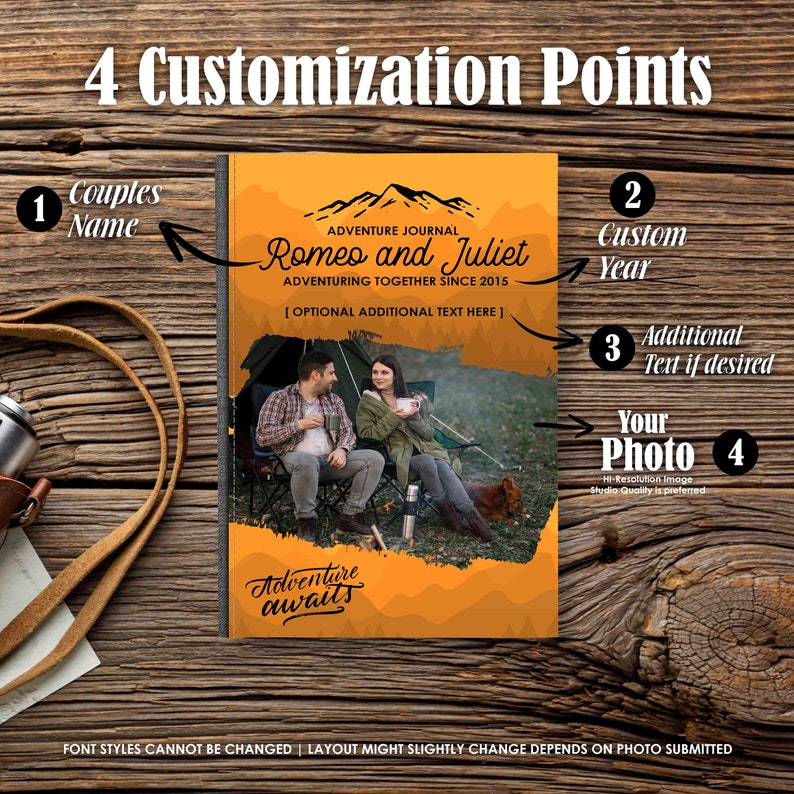 Custom Adventure Journal Adventure Book Custom Gifts Etsy