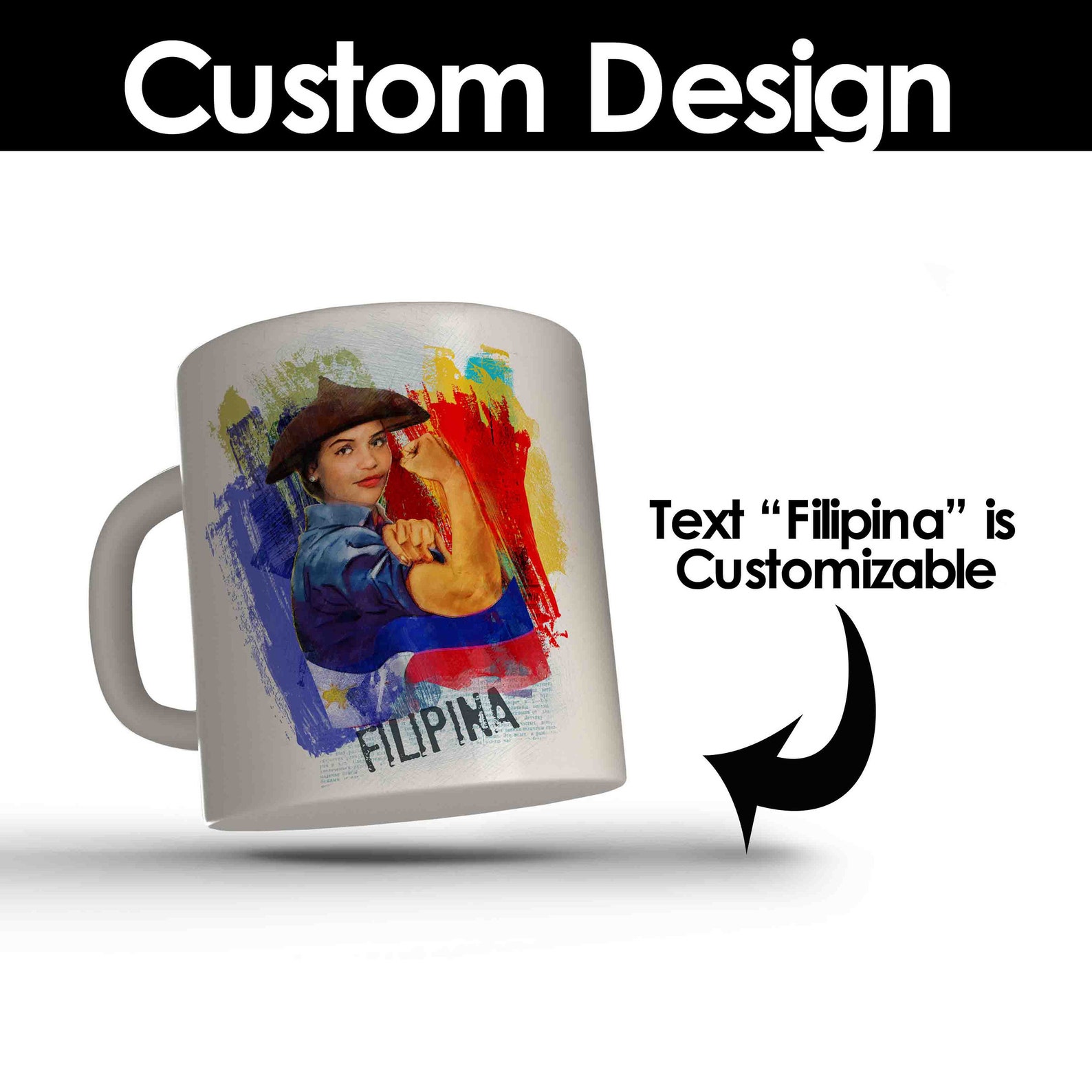 Filipina Mugs Personalized Custom Philippine Mugs Etsy